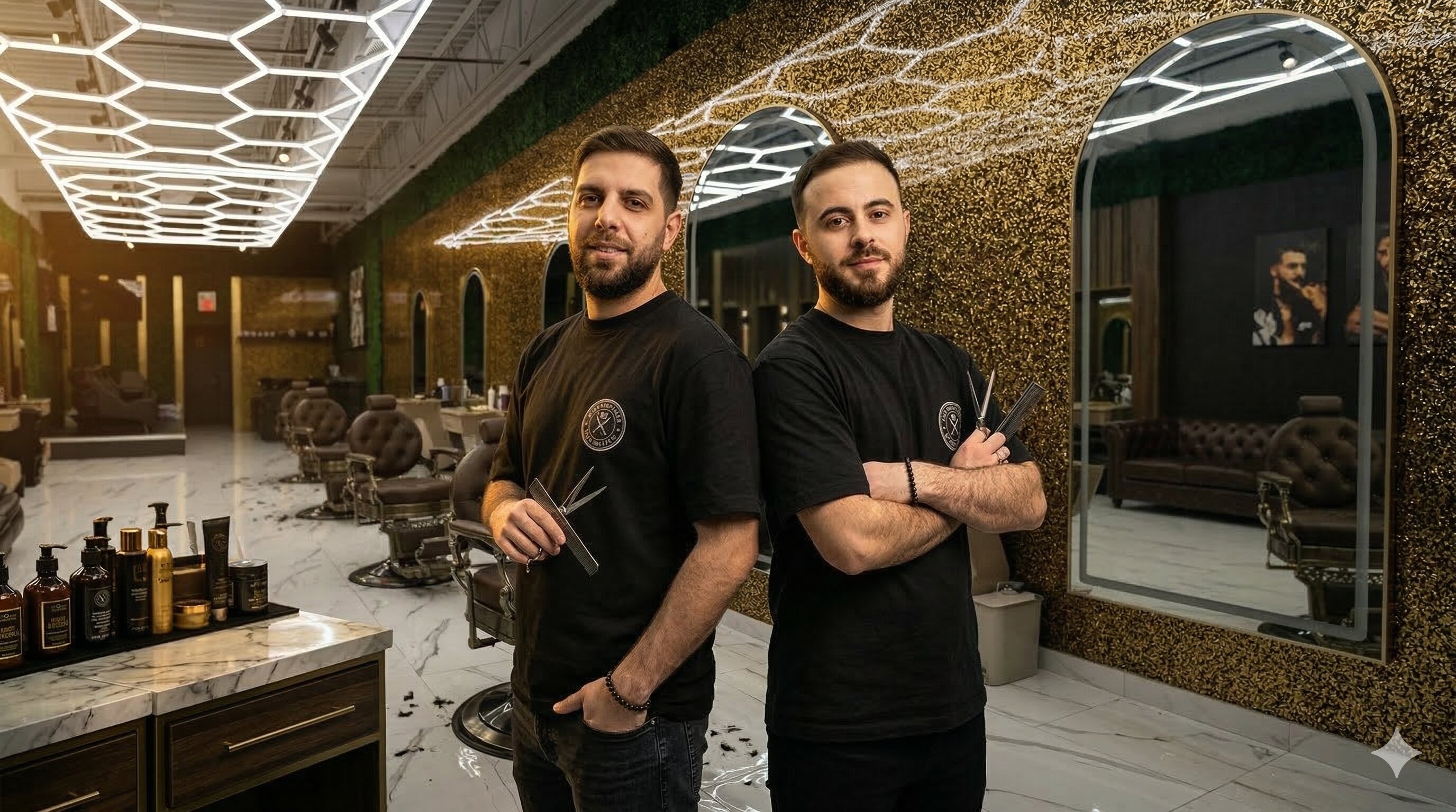 Interior of Clip Kings Barber Shop in Thornhill