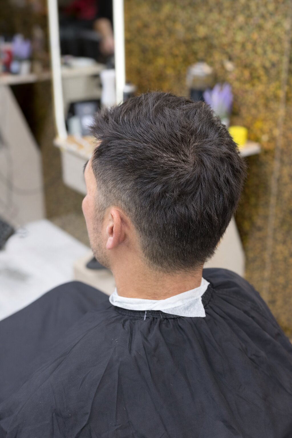 Client before haircut